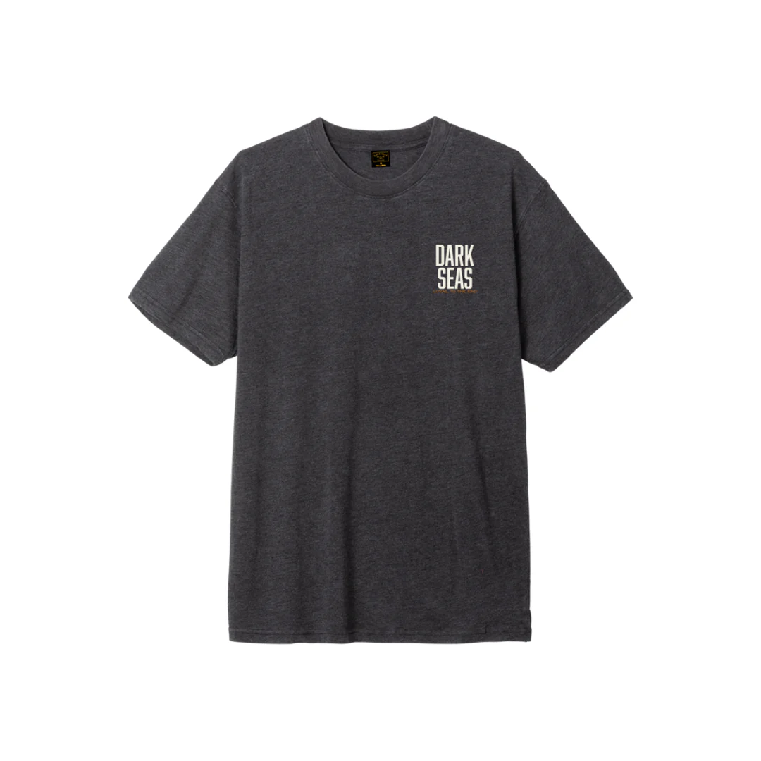 Dark Seas Men's Boykin Mineral Wash Tee - Heather Charcoal - Image 2