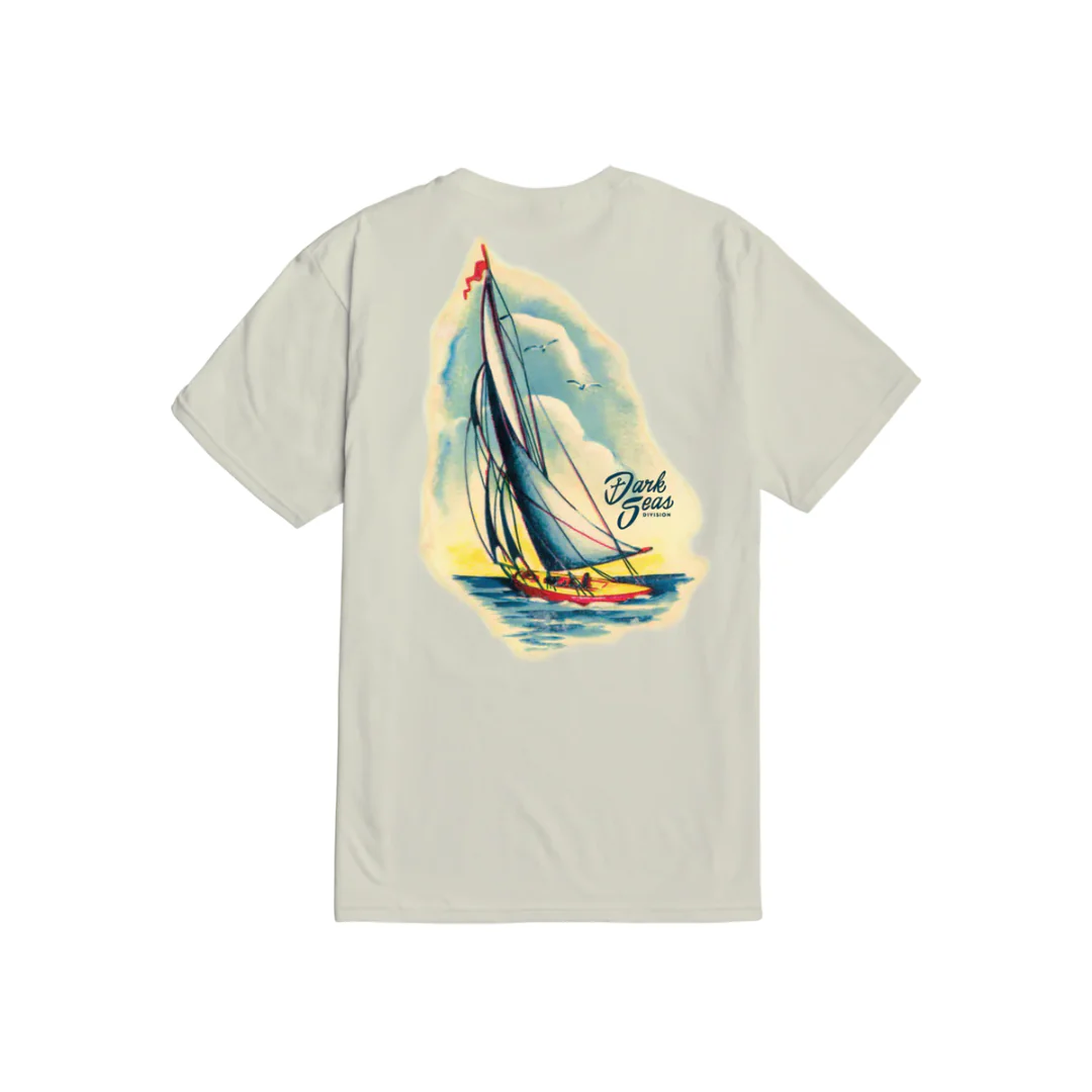 Dark Seas Men's Smooth Sails Tee - Cream
