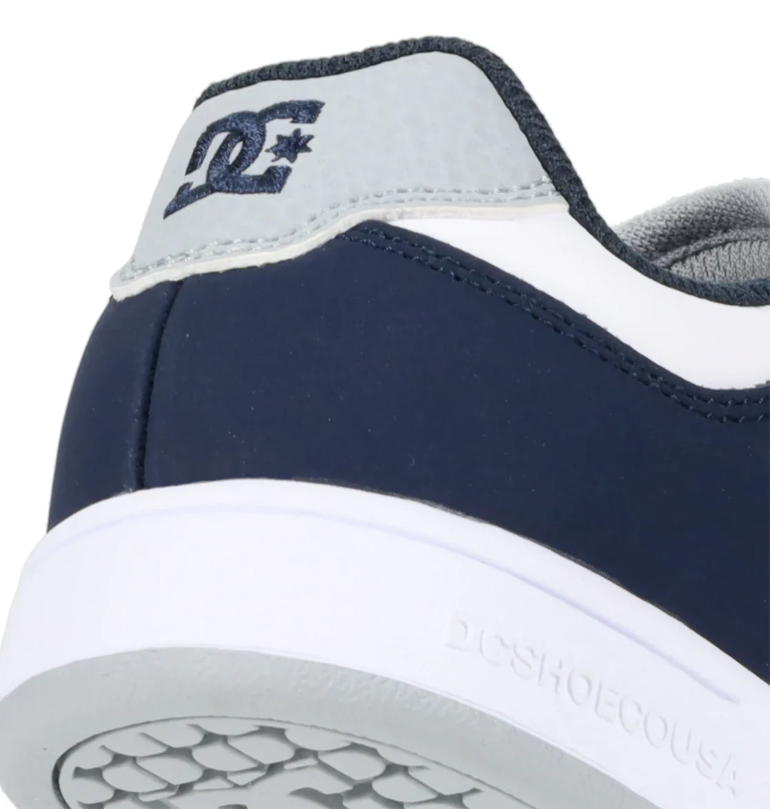 DC Kid's Manteca 4 V Shoes- Grey/Navy/White - Image 4