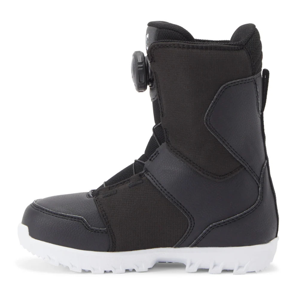 DC Kids Scout Boa Snowboard Boots - Black/White - Image 3