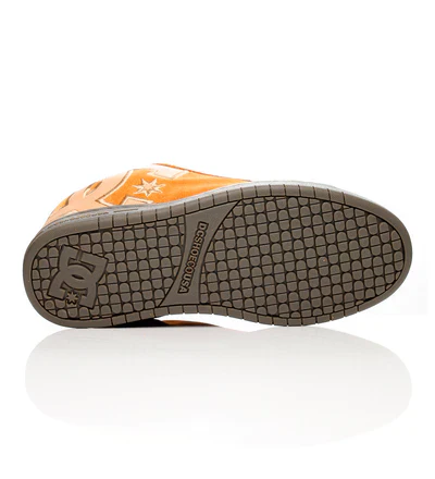DC Men's Court Graffik SE Shoes - Wheat/Gum - Image 5