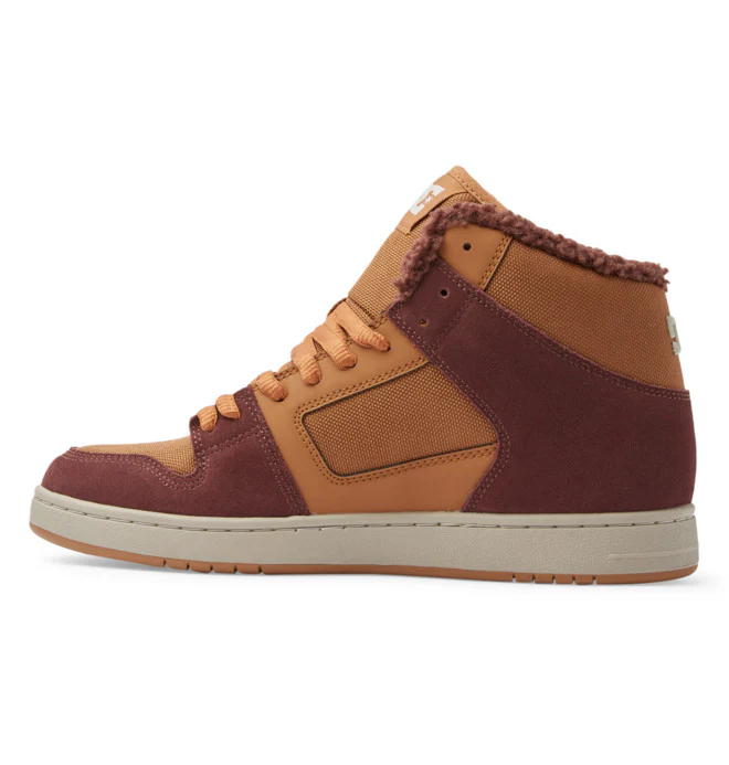DC Men's Macteca 4 Hi WR Shoes - Brown/Brown/White - Image 3