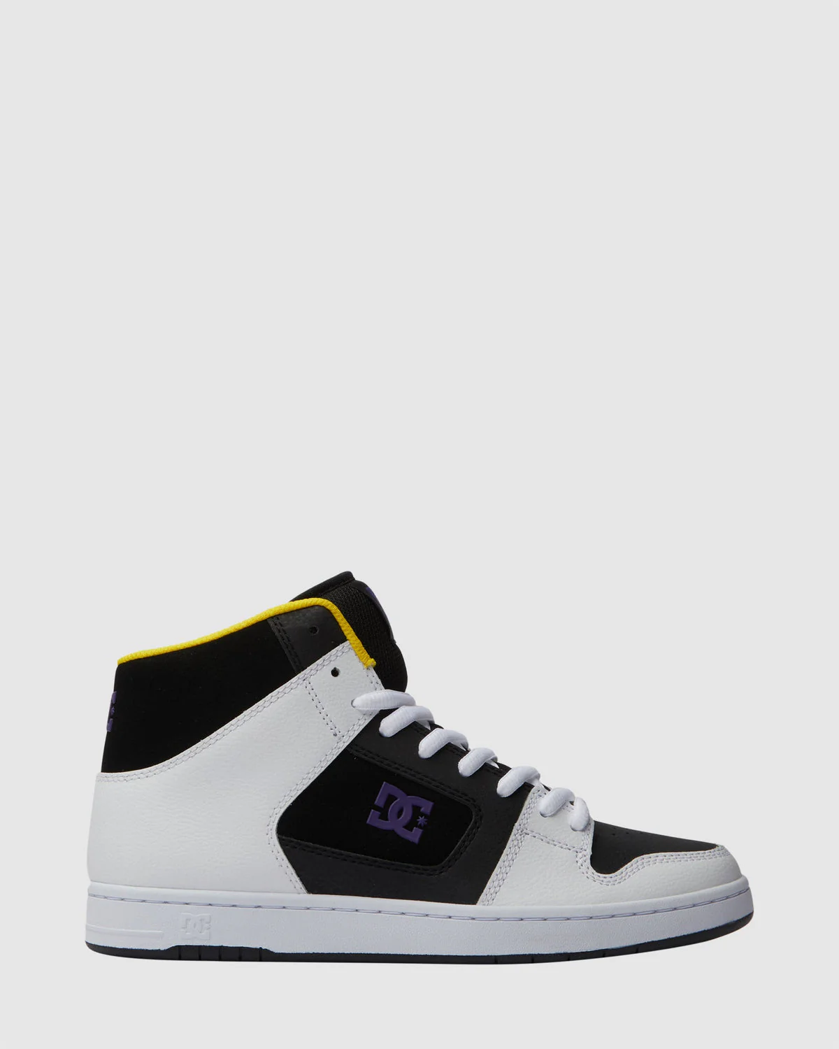 DC Men's Manteca 4 Hi Shoes - Black/White/Purple - Image 2
