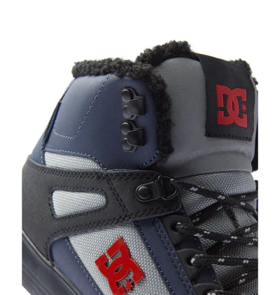 DC Men's Pure High-Top WC Winter Shoes - Navy/Black - Image 2