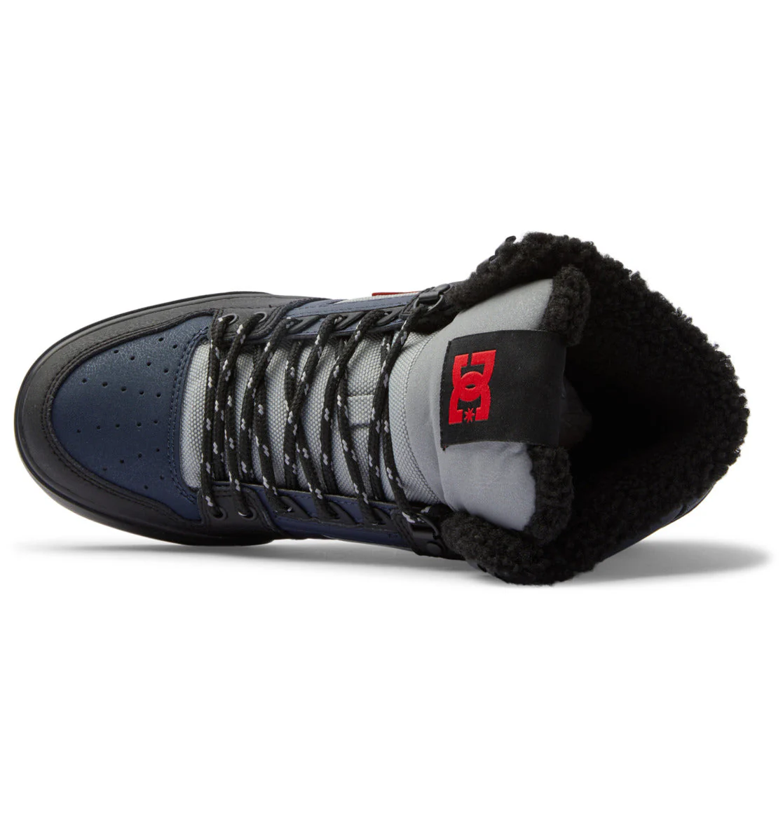 DC Men's Pure High-Top WC Winter Shoes - Navy/Black - Image 3