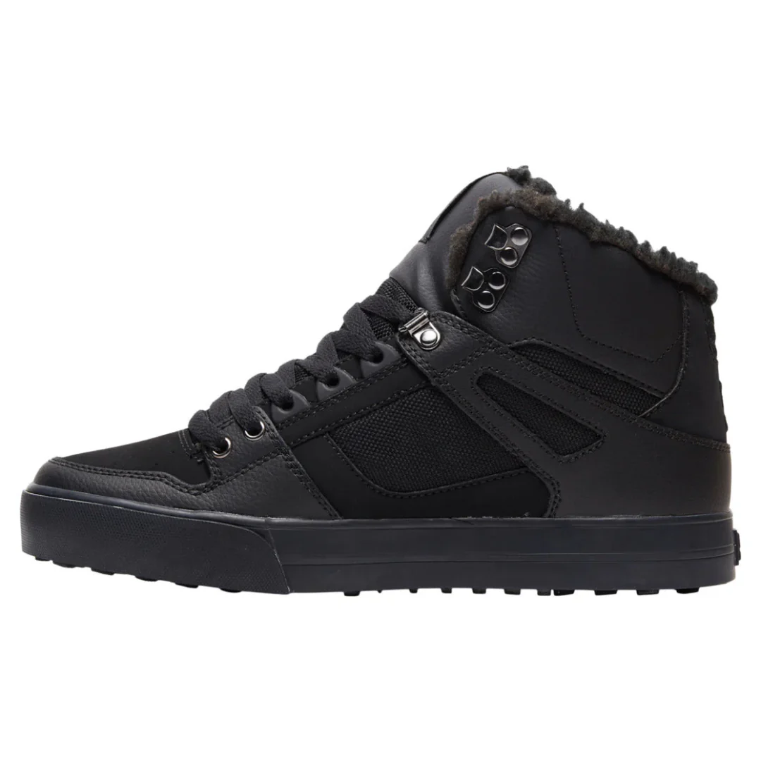 DC Men's Pure High-Top WC WNT Shoes - Black/Black/Black - Image 2