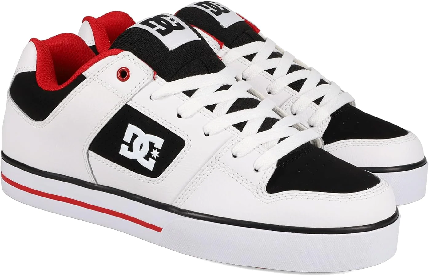 DC Men's Pure Shoes - White/Black/Red