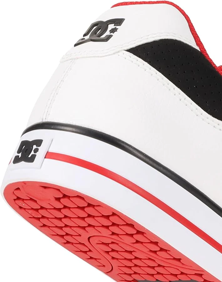 DC Men's Pure Shoes - White/Black/Red - Image 6