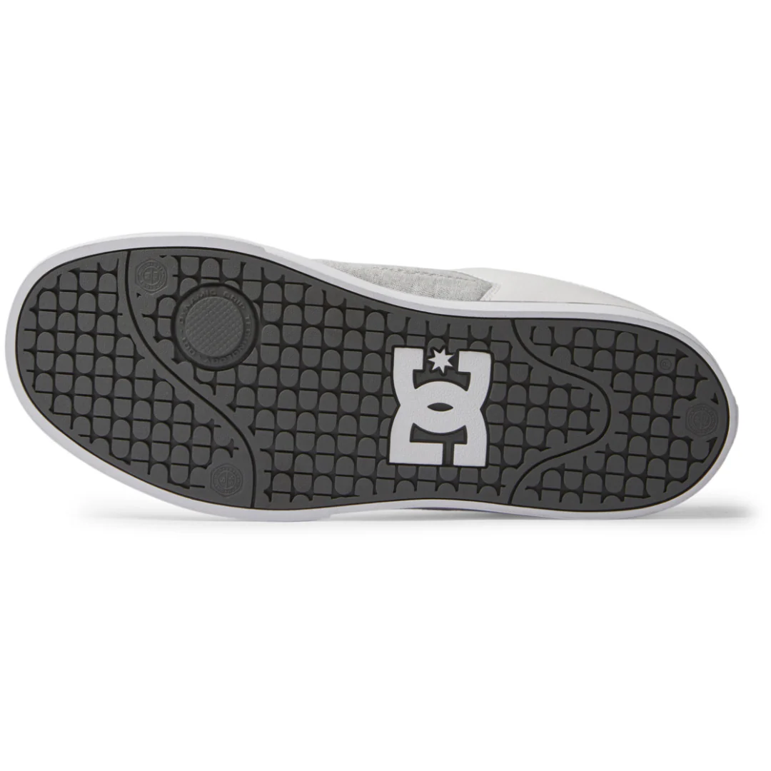 DC Men's Pure Skate Shoes - Grey/White/Grey - Image 8
