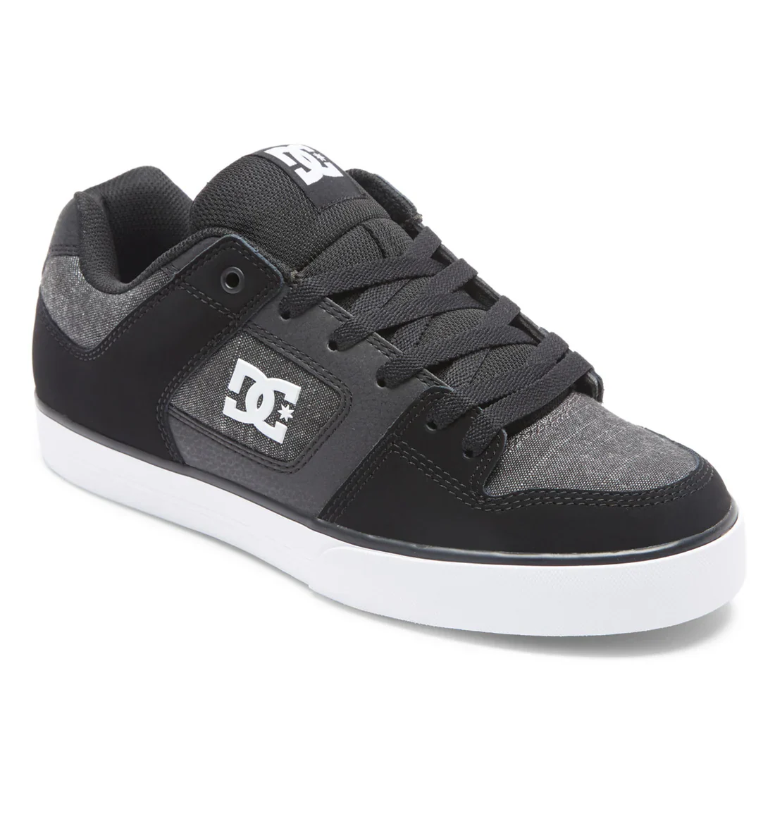 DC Men's Pure Skate Shoes - Black/Dark Slate - Image 2