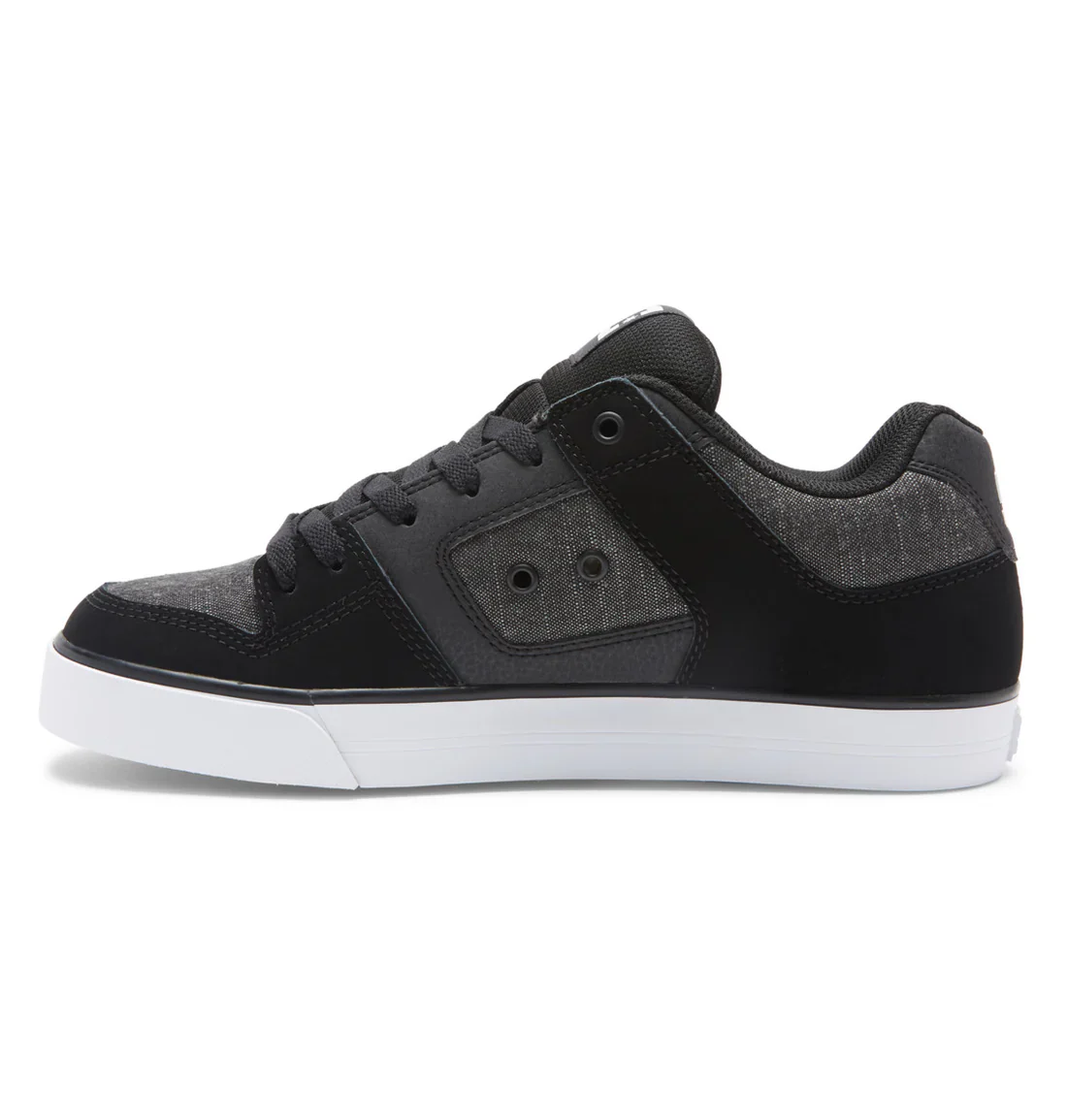 DC Men's Pure Skate Shoes - Black/Dark Slate - Image 3