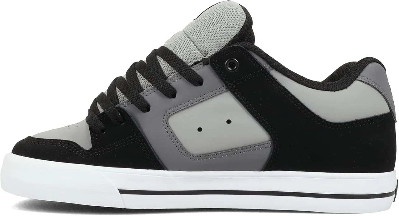 DC Men's Pure Skate Shoes - Gray/Black - Image 4