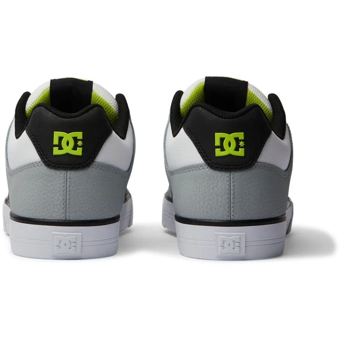 DC Men's Pure Skate Shoes - White/Lime - Image 6