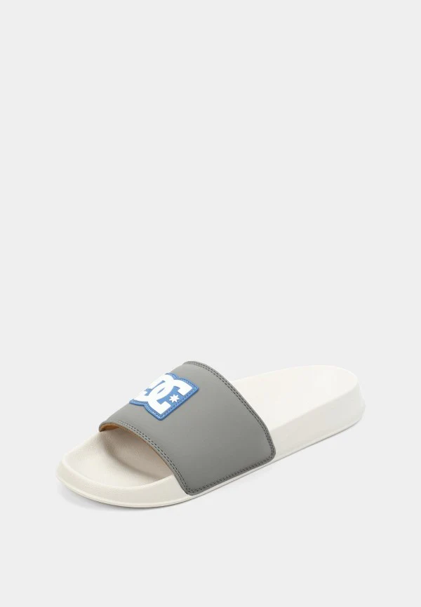 DC Men's Slide SE Sandals- Off White/Grey - Image 3