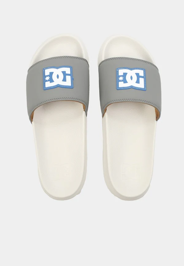 DC Men's Slide SE Sandals- Off White/Grey - Image 5