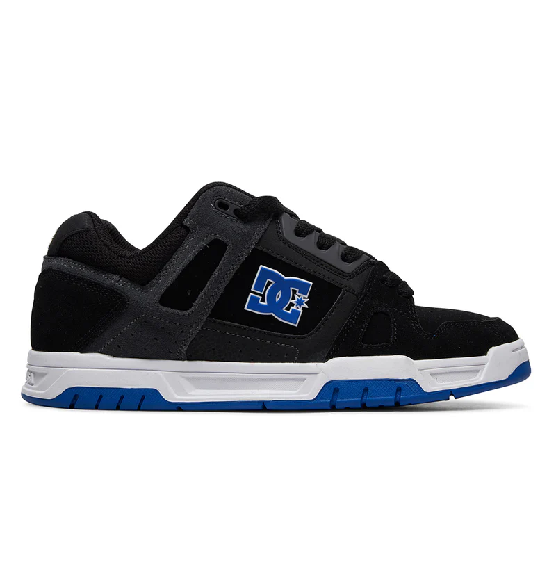 DC Men's Stag Shoes - Black/Blue - Image 4