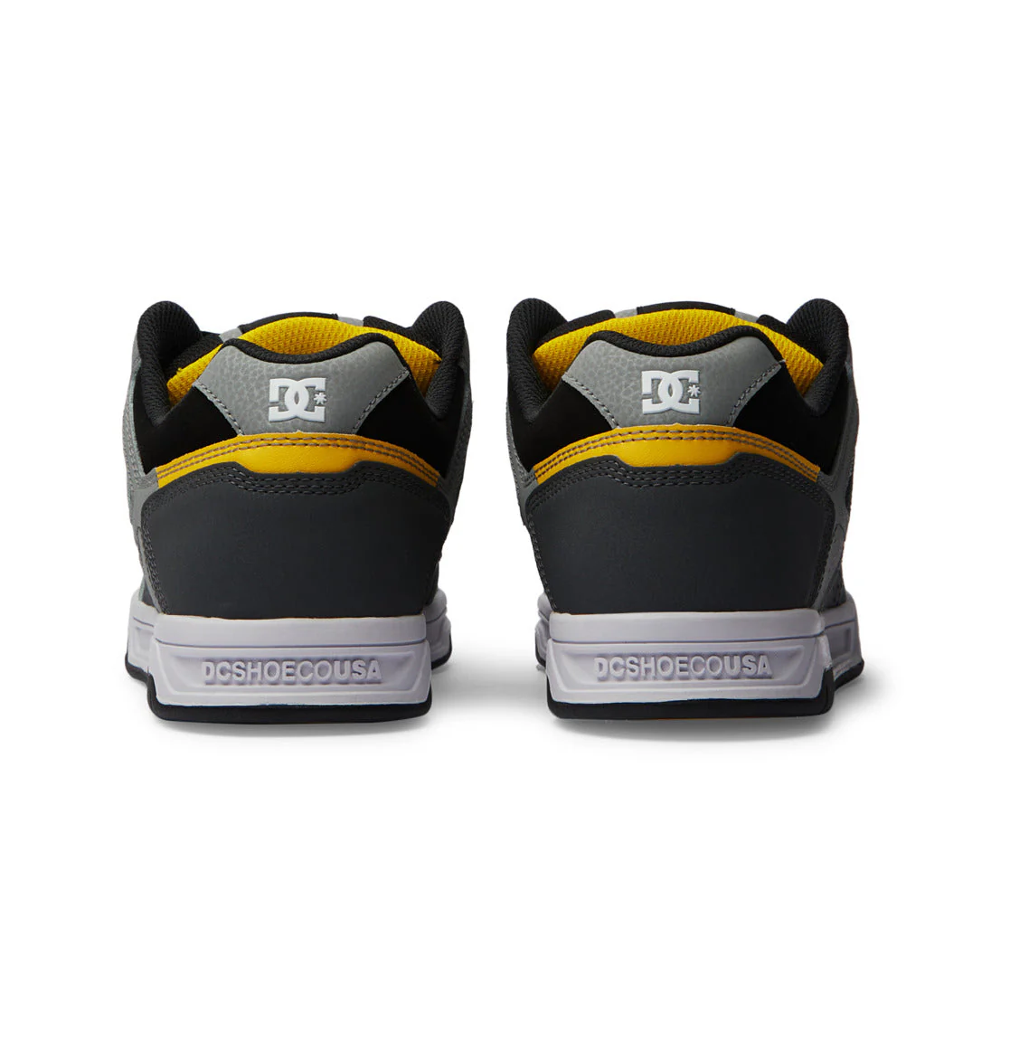 DC Men's Stag Shoes - Grey/Yellow - Image 6