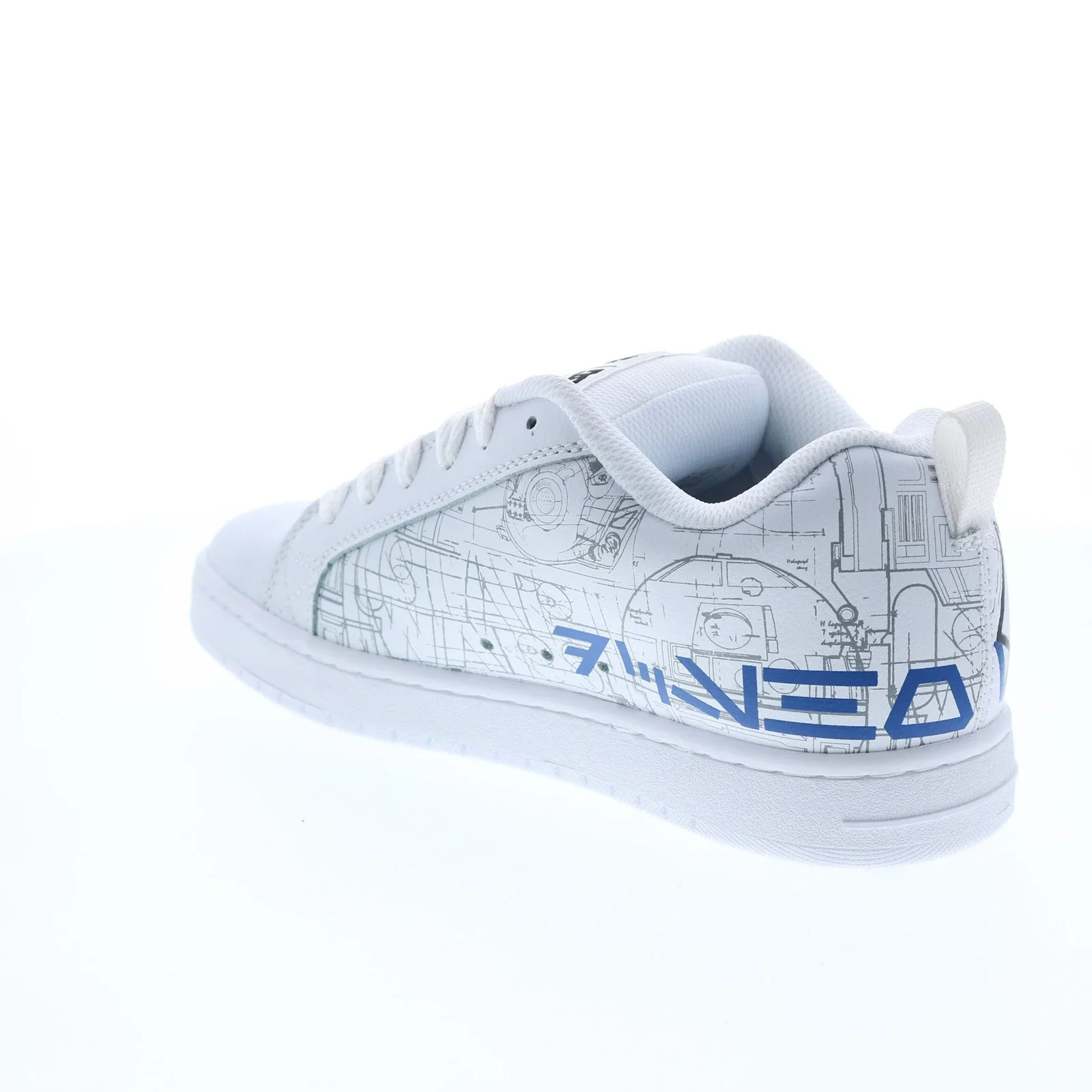 DC Men's SW CT Graffik Shoes - White/Blue - Image 4