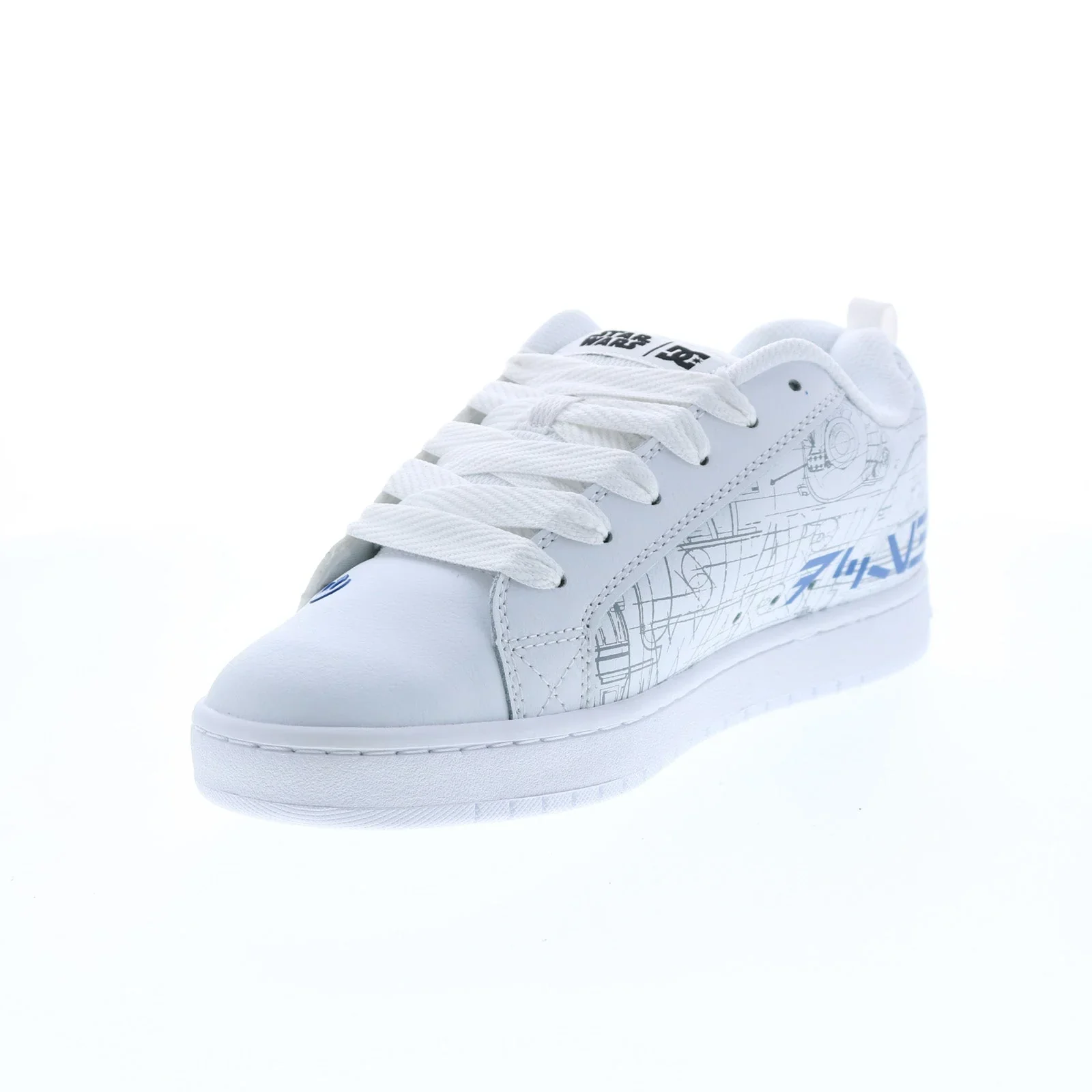 DC Men's SW CT Graffik Shoes - White/Blue - Image 6