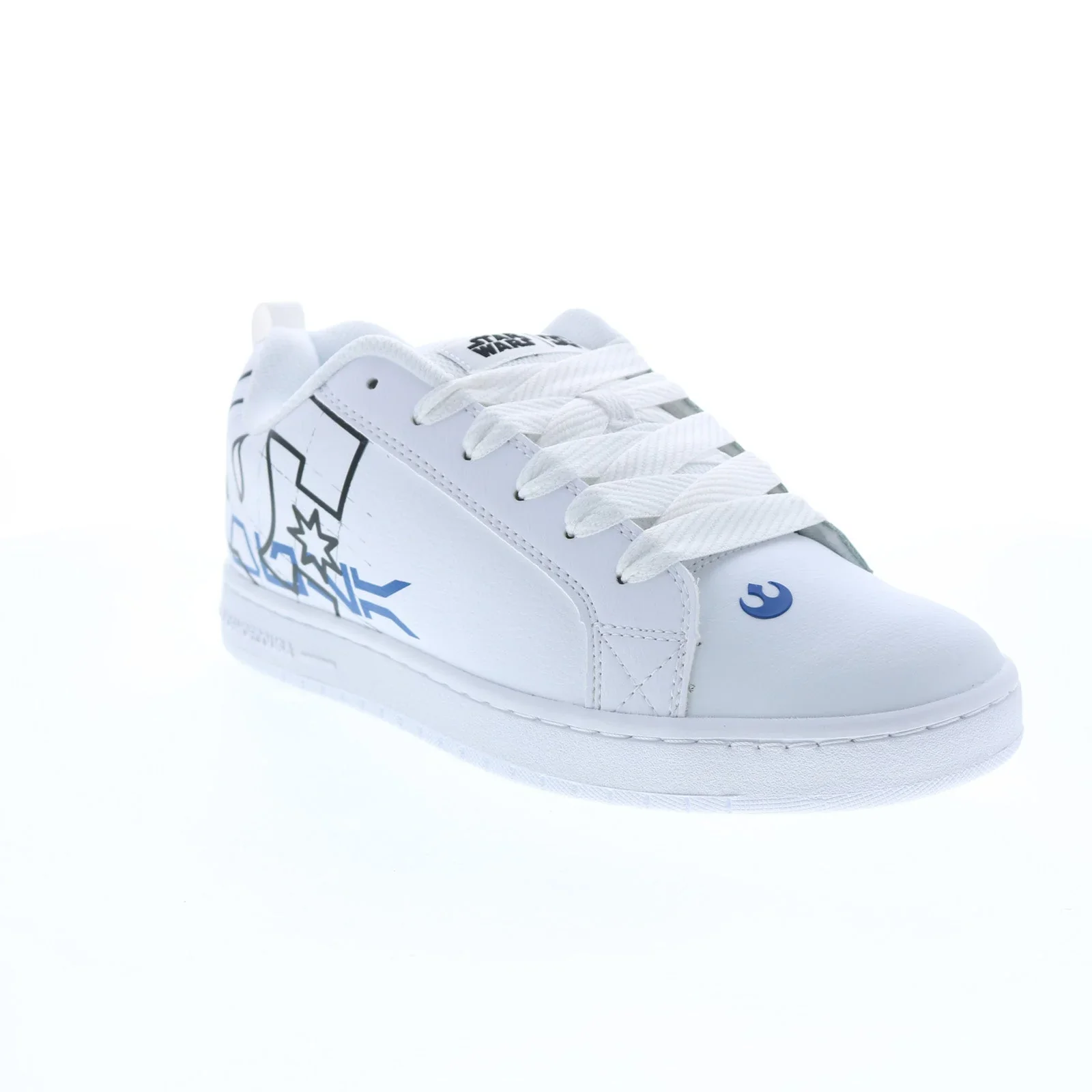 DC Men's SW CT Graffik Shoes - White/Blue - Image 8