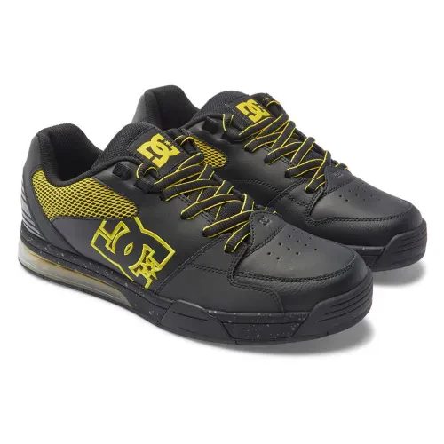 DC Men's Versatile LE Shoes - Black/Yellow - Image 5