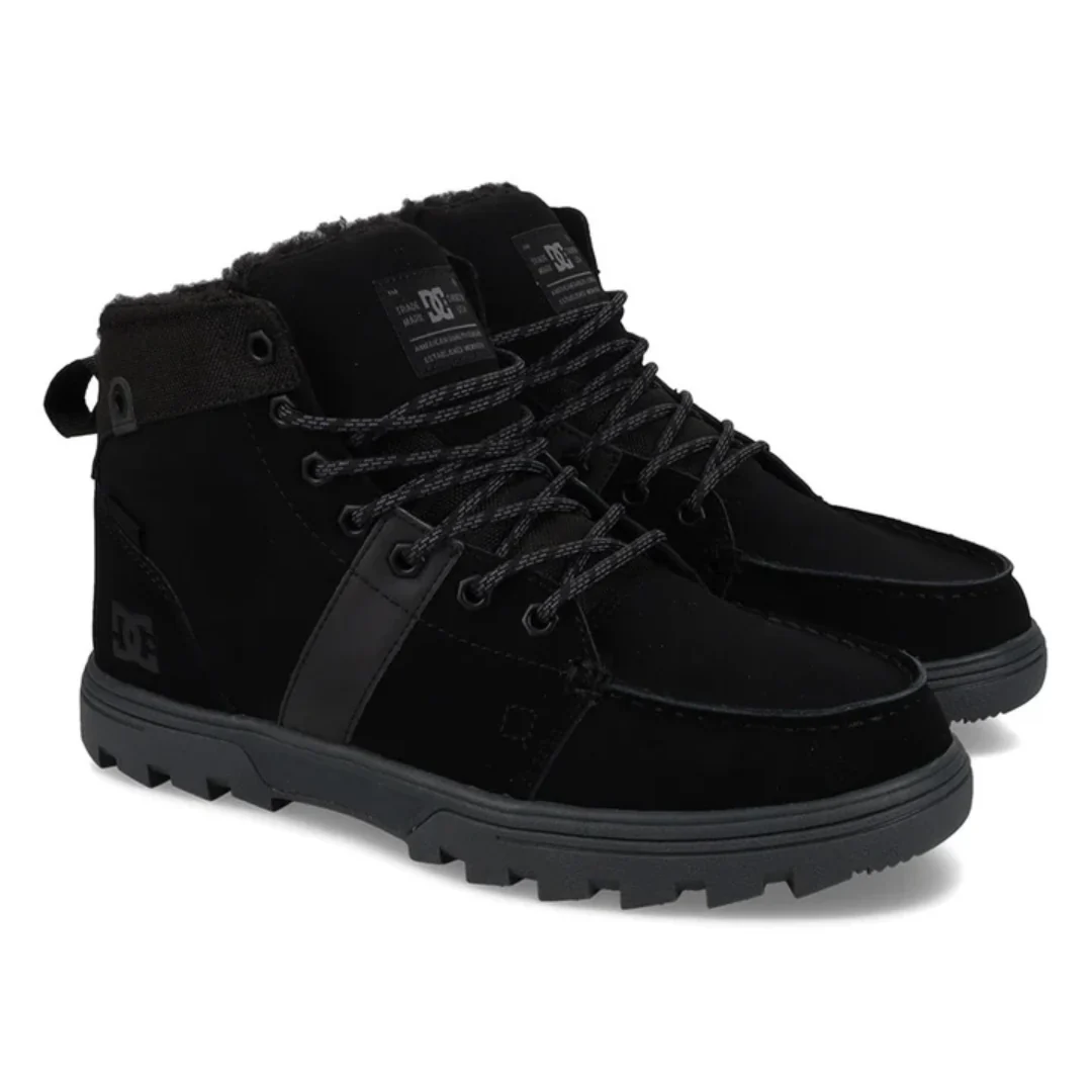 DC Men's Woodland Shoes - Black/Grey - Image 2