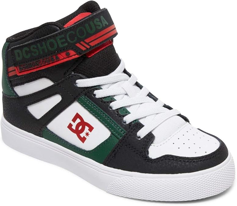 DC Pure Boys High Tops Shoes -Black/Green - Image 7