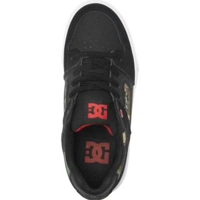 DC Pure Elastic Boys Shoes - Black/Camo - Image 3