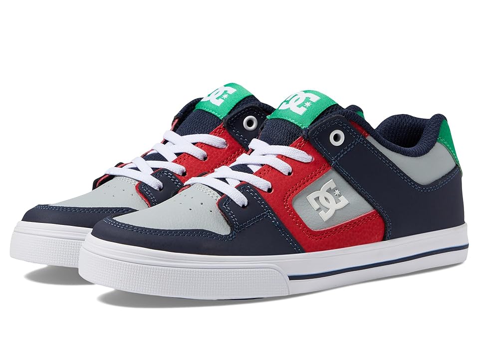 DC Pure Elastic Boys Shoes - Heather Grey/Navy - Image 5