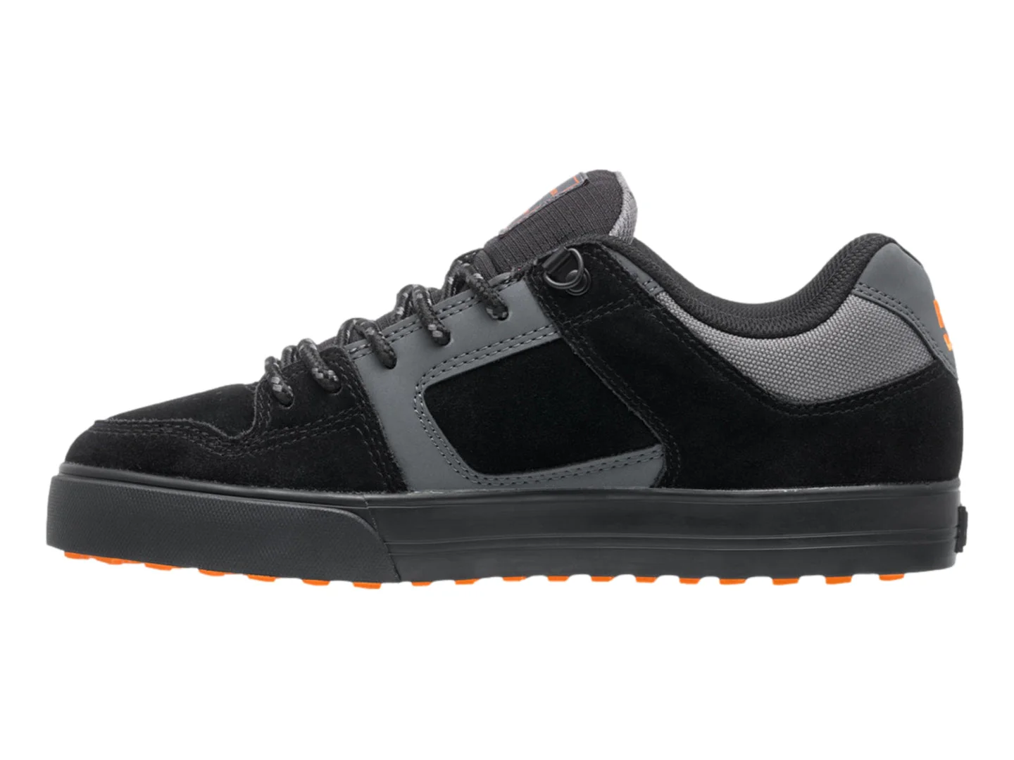DC Pure Wintered Shoes - Grey.Black/Orange - Image 4