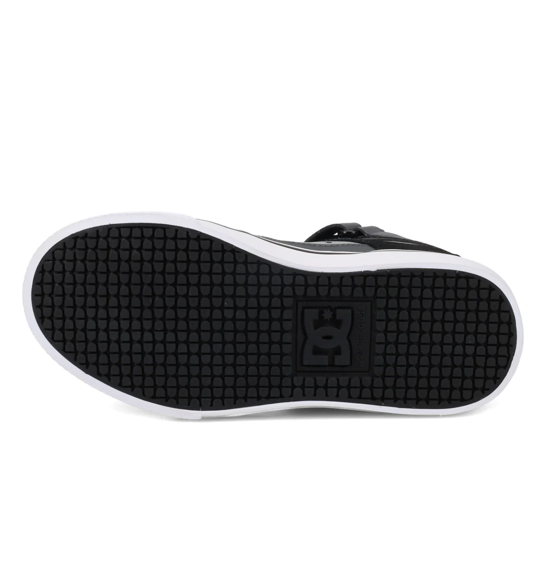 DC Youth Hi Top Ev Shoes Gray/Black - Image 3