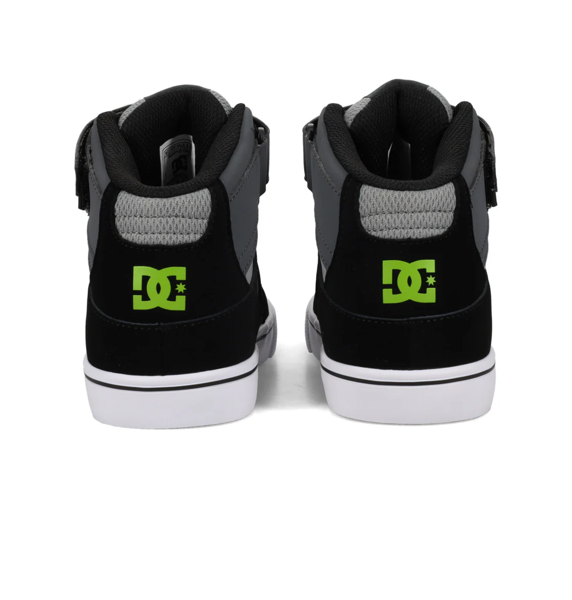 DC Youth Hi Top Ev Shoes Gray/Black - Image 4