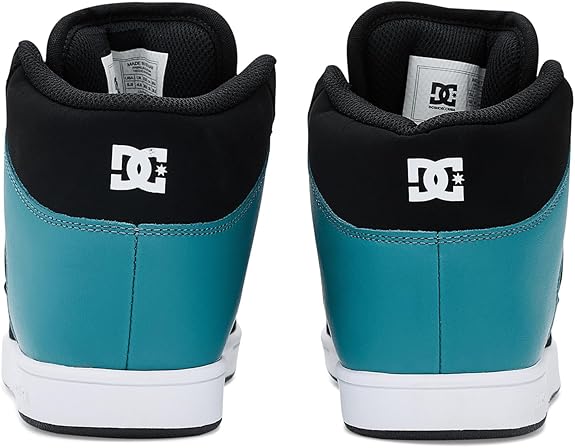 DC Youth Manteca 4 Hi Skate Shoes - Black/Teal/White - Image 2