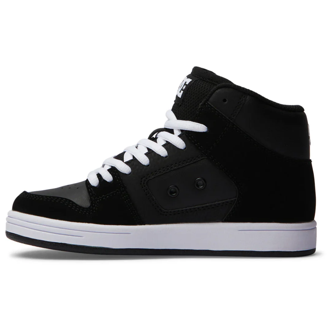 DC Youth Manteca 4 Hi Shoes - Black/Black/White - Image 3