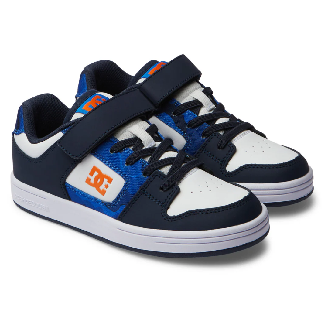 DC Youth Manteca 4 V Shoes - Shady Blue/Orange - Image 2