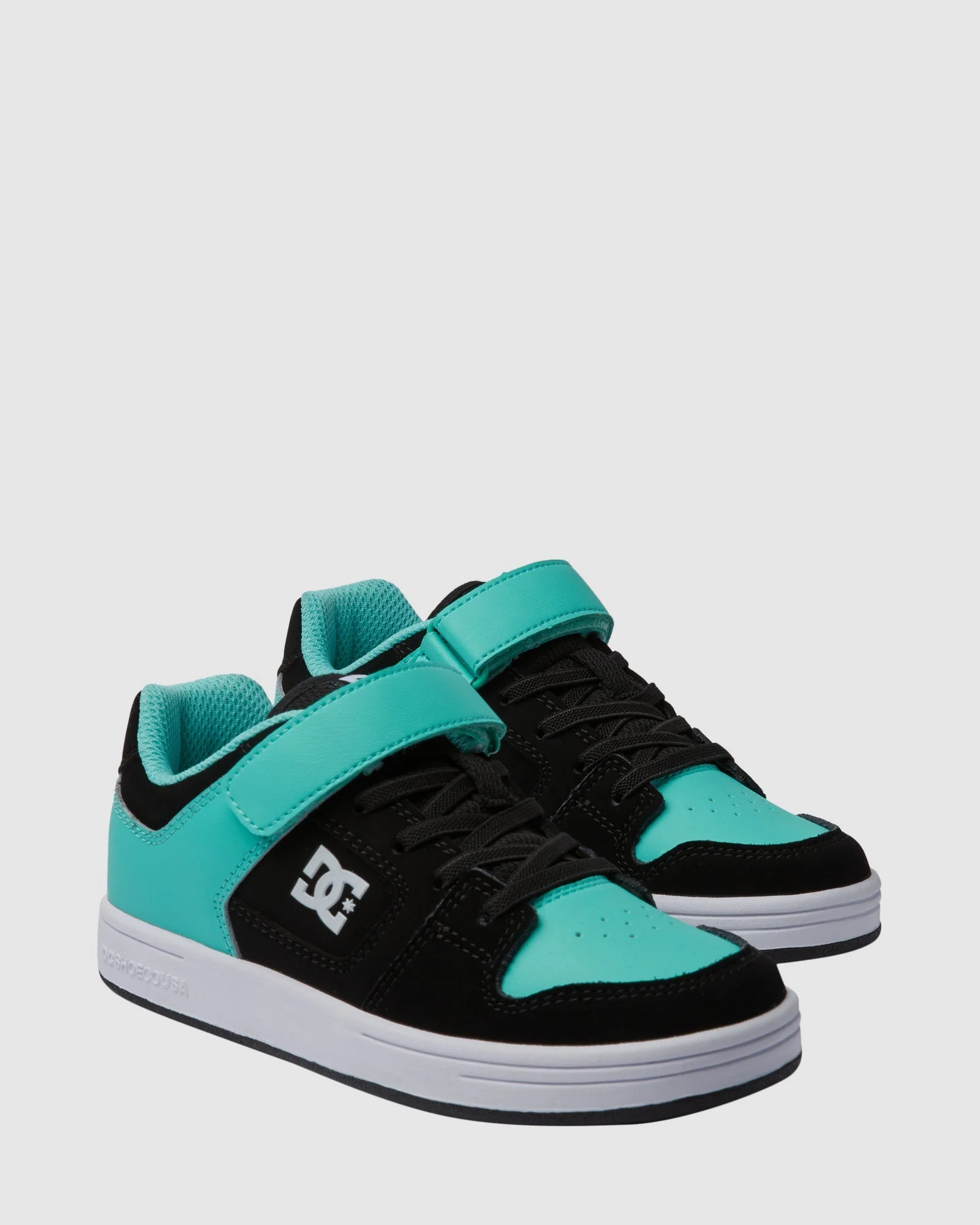 DC Youth Manteca 4 V Shoes - Black/Aqua - Image 2