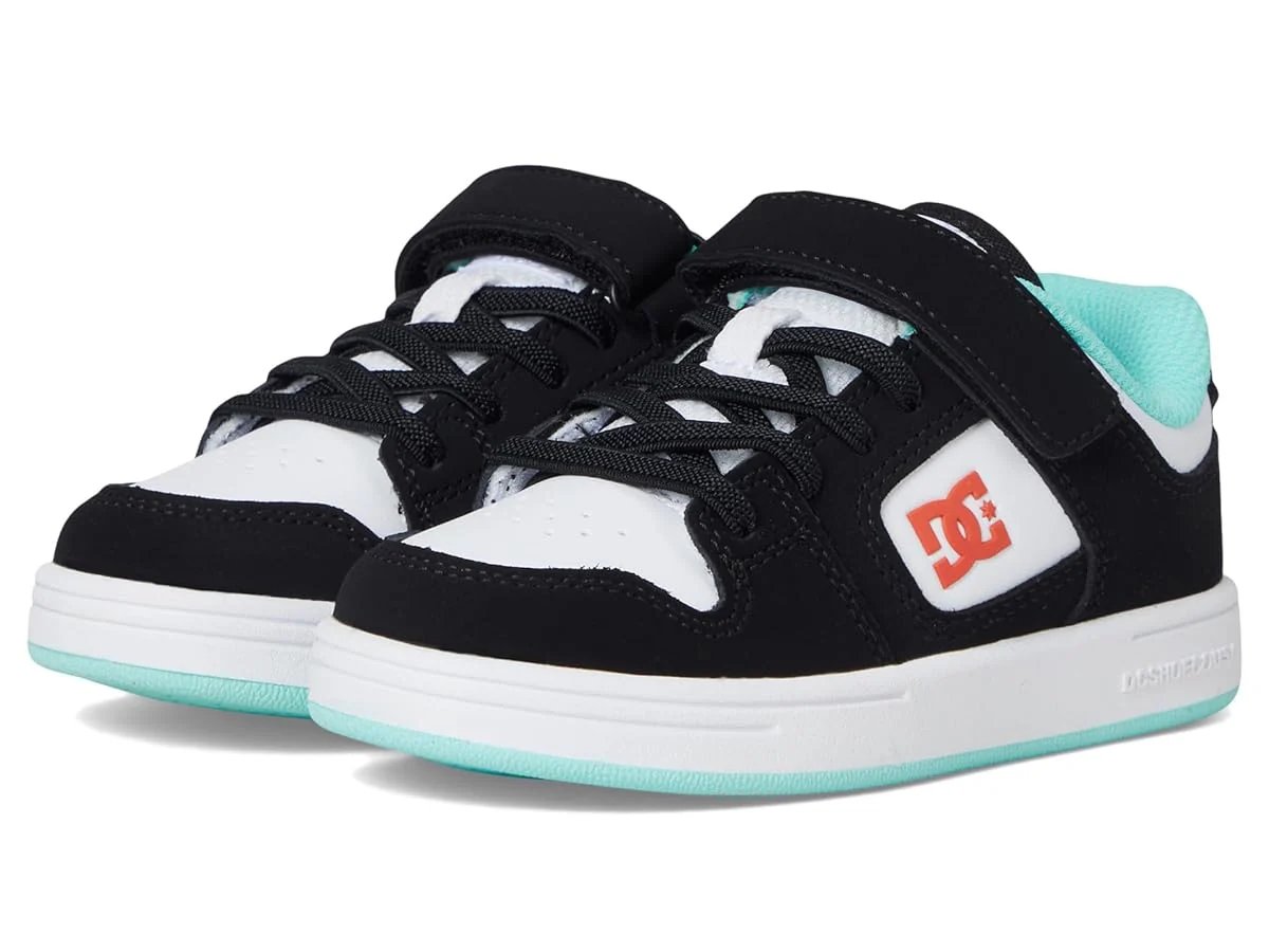 DC Youth Manteca 4 V Shoes - Black/Orange/Mint - Image 3