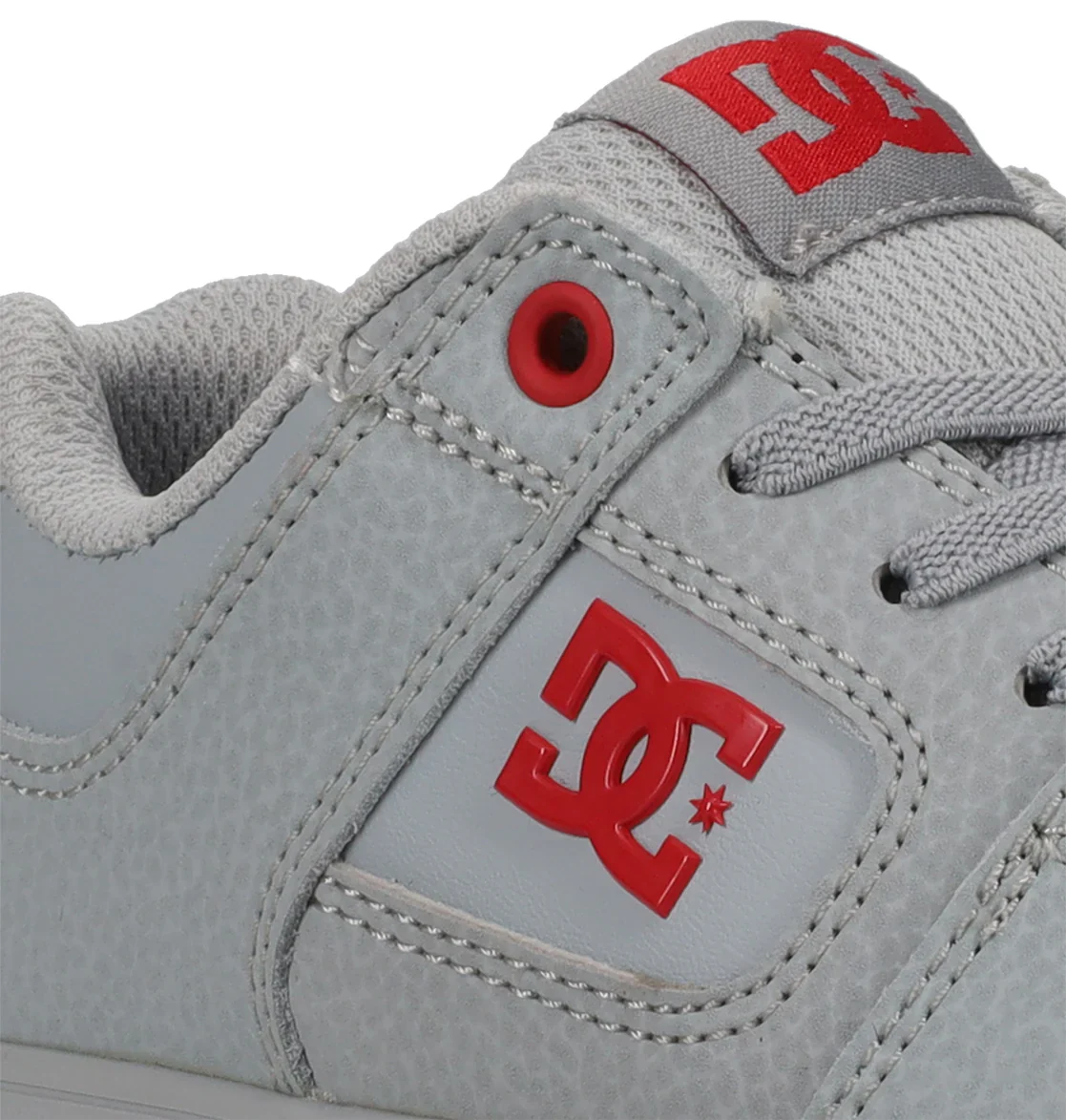 DC Youth Pure Elastic Shoes - Grey/Red - Image 4