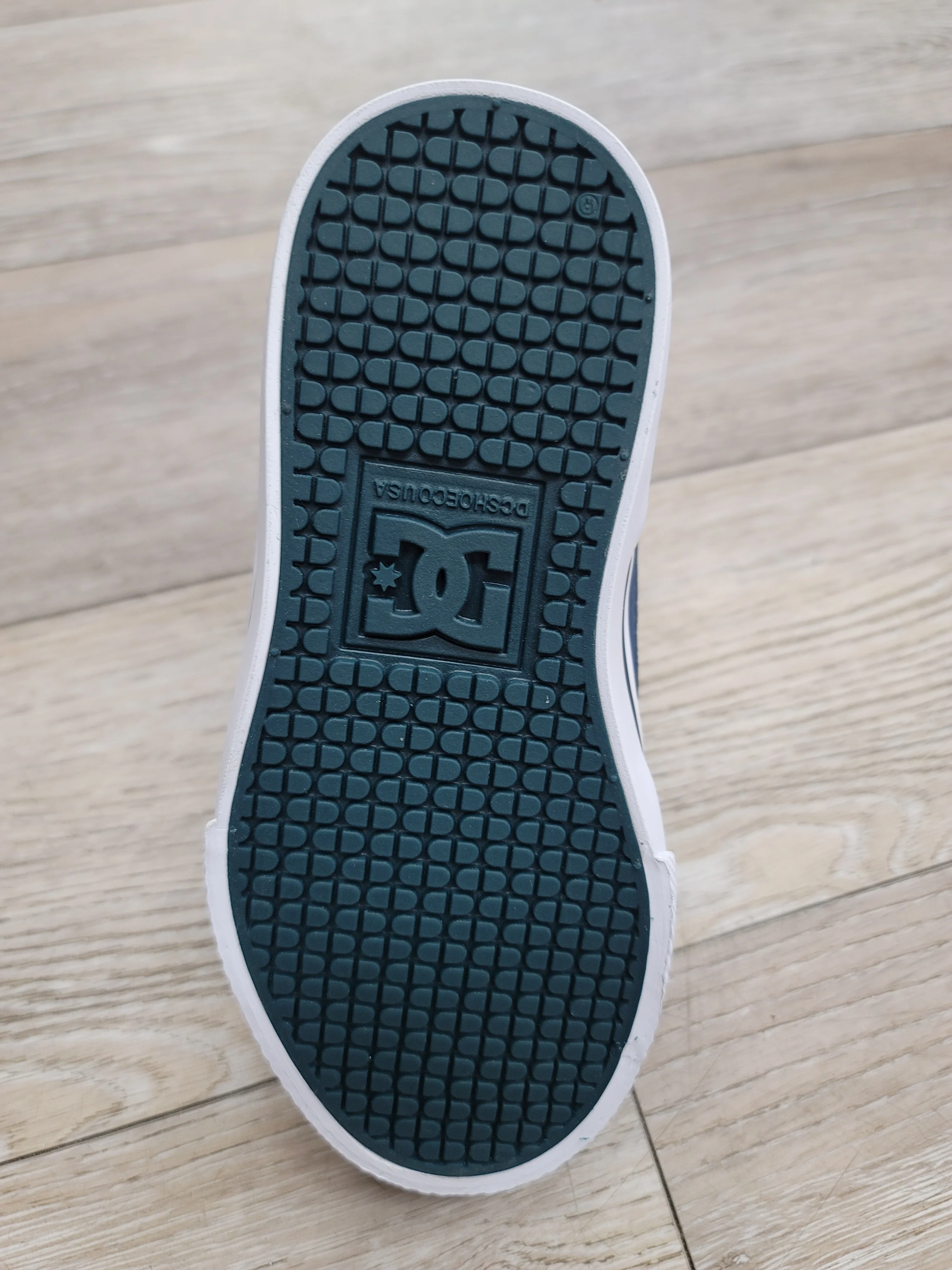DC Youth Pre Hi Top EV Shoes - Green/Black/Navy - Image 3