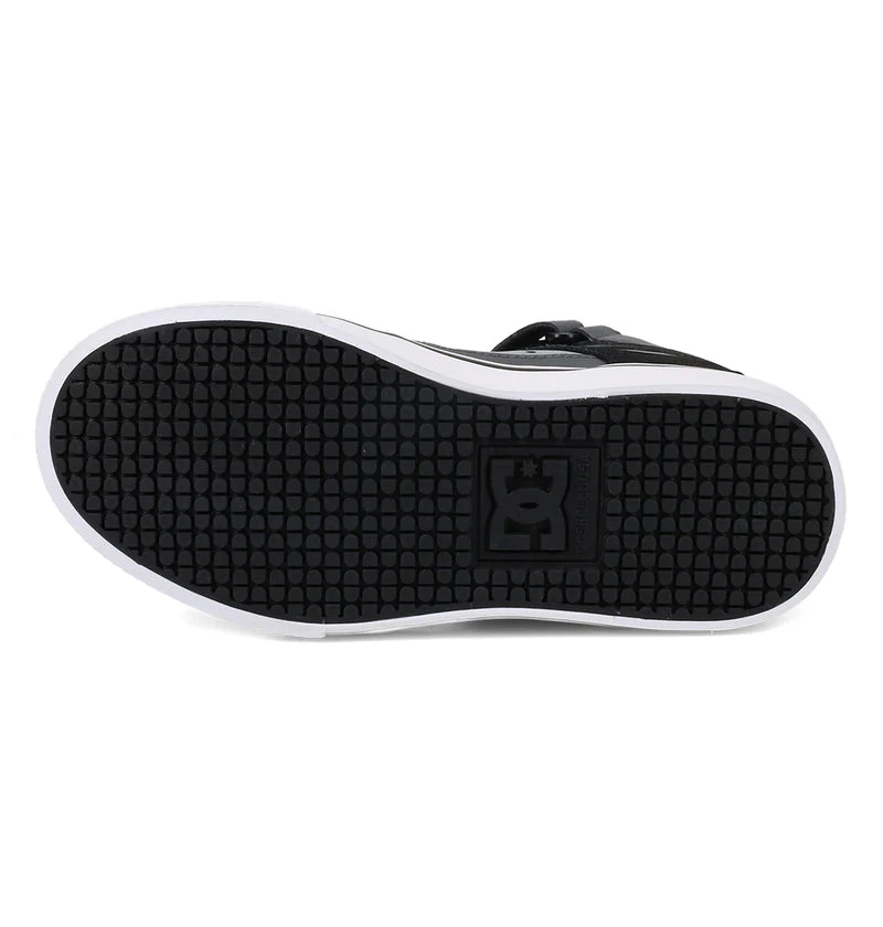 DC Youth Pure Hi Top EV Shoes - Gray/Black - Image 5