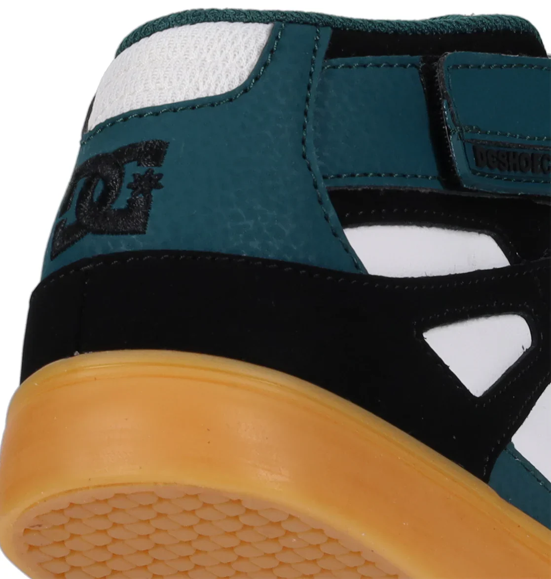 DC Youth Pure High Top EV Shoes - Black/Green/Gum - Image 2