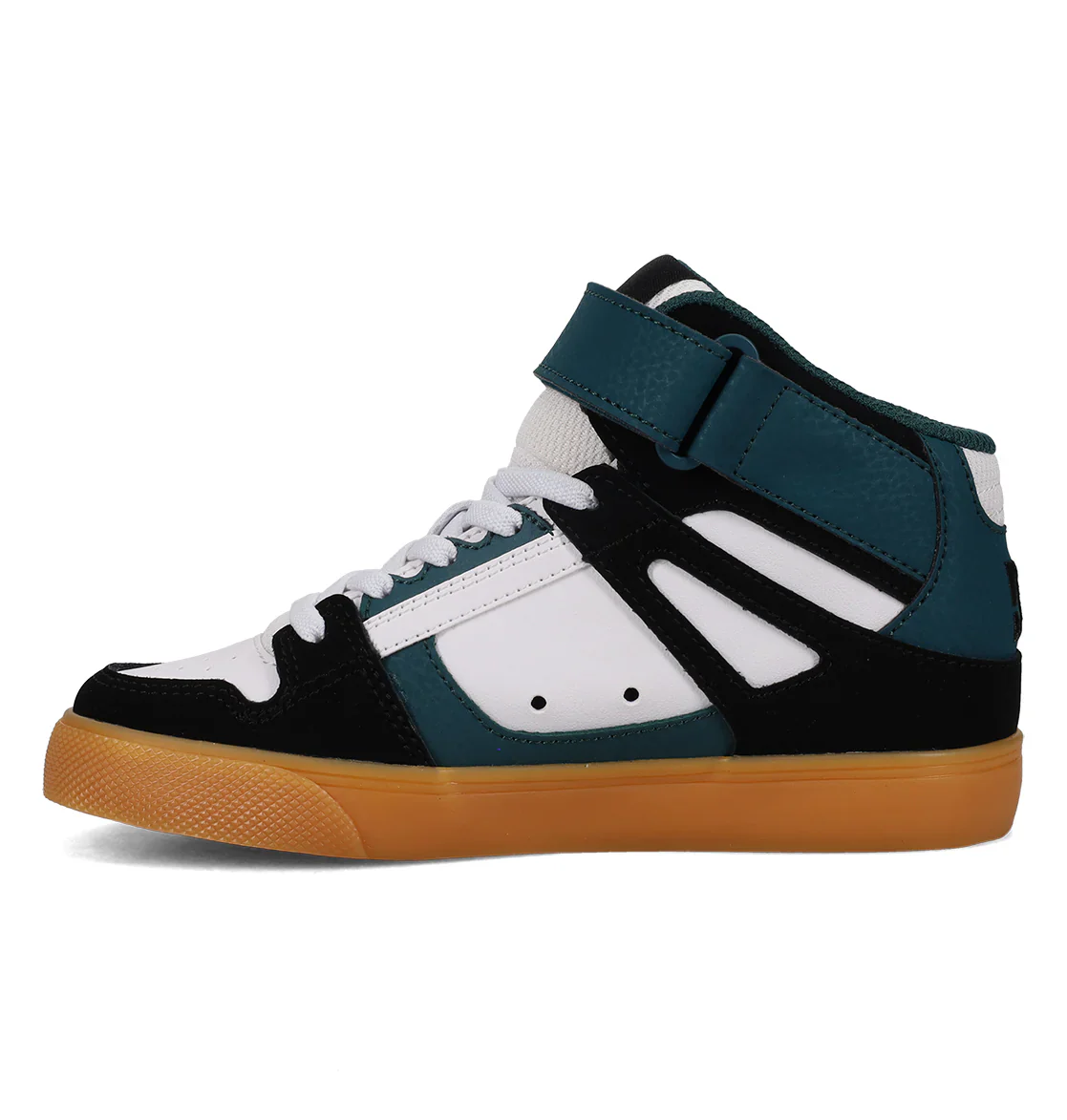 DC Youth Pure High Top EV Shoes - Black/Green/Gum - Image 4