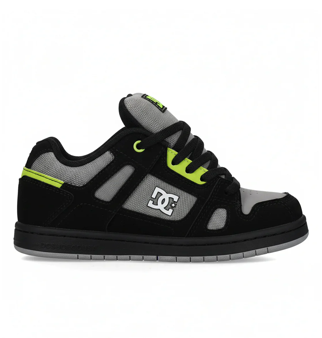 DC Youth Stag Shoes - Black/White/Lime