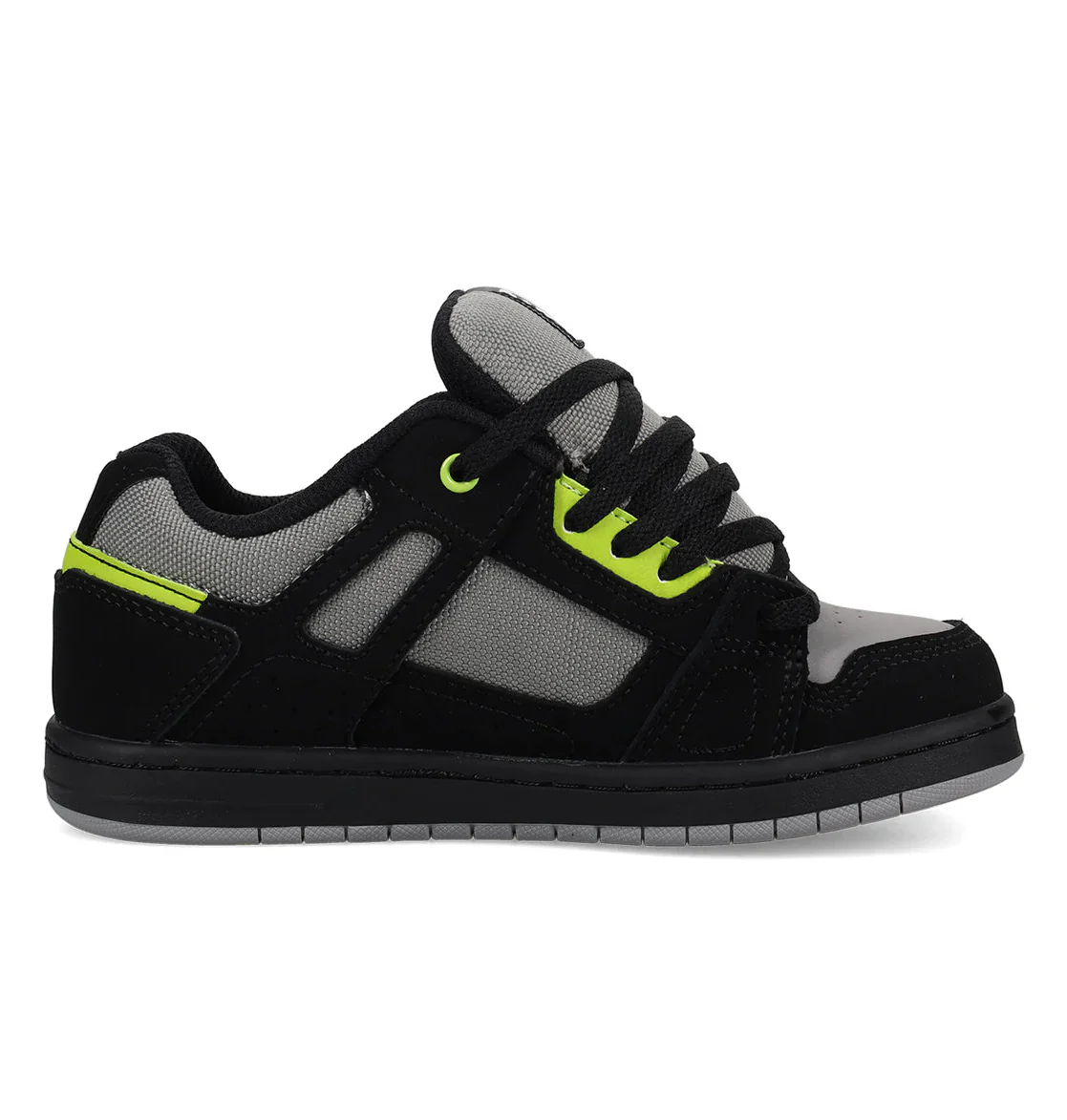 DC Youth Stag Shoes - Black/White/Lime - Image 5