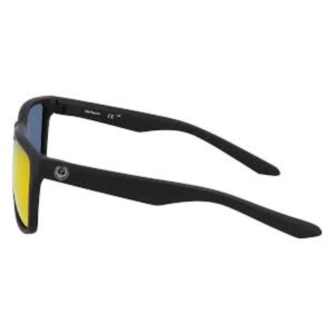 Dragon Meridien Men's Sunglasses - Matte Black / Red Ion Polarised Luma Lenses - Image 3