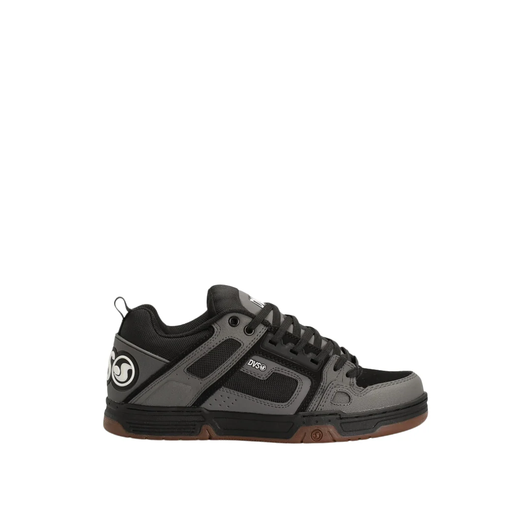 DVS Men's Comanche Shoes- Charcoal Black White Leather
