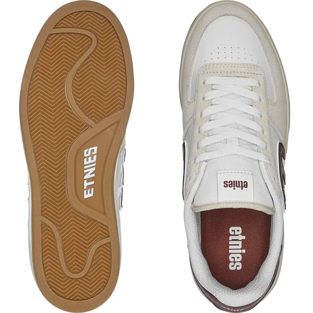 Etnies Men's Emerson Skate Shoes - Tan/White - Image 3