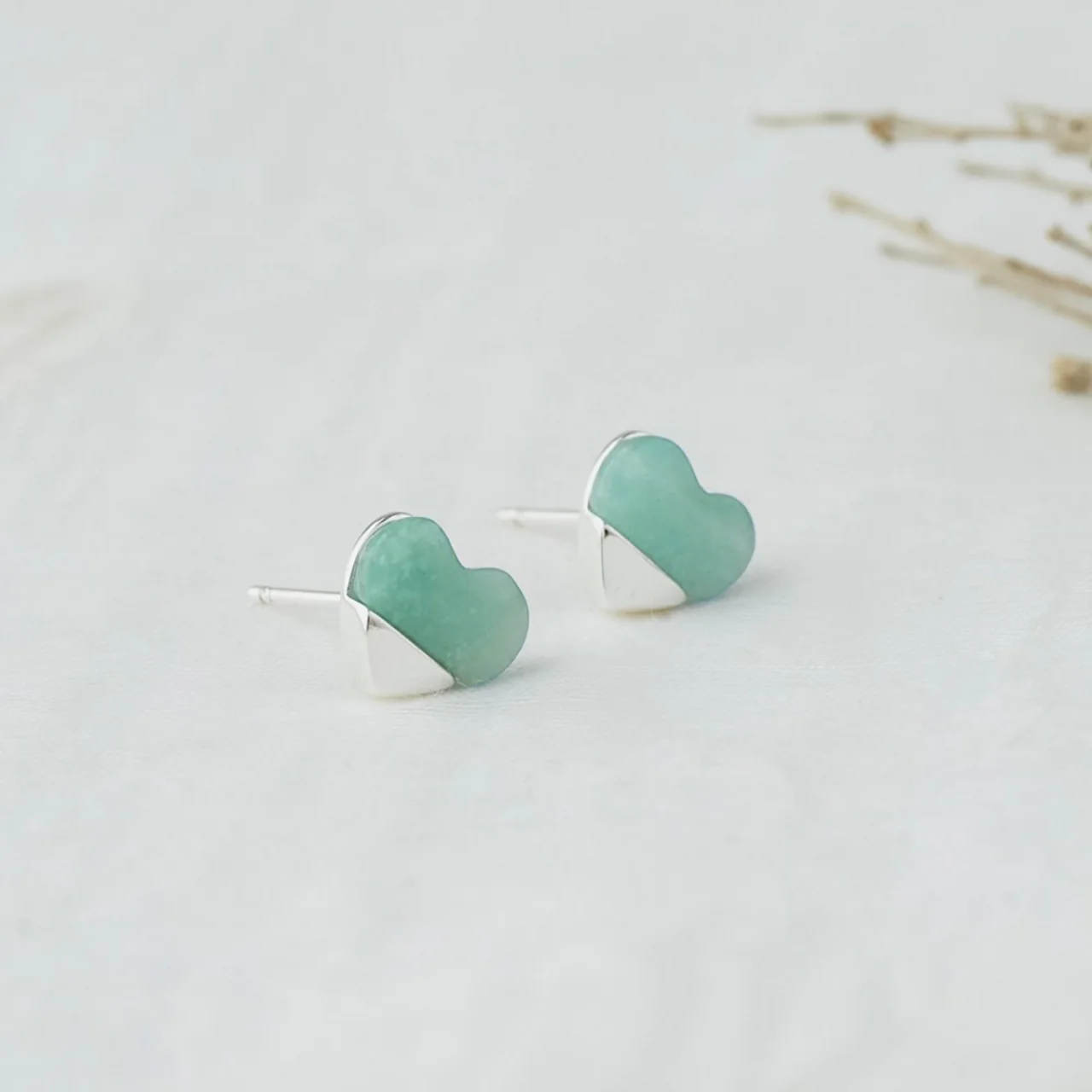 Glee Full Heart Studs - Image 2