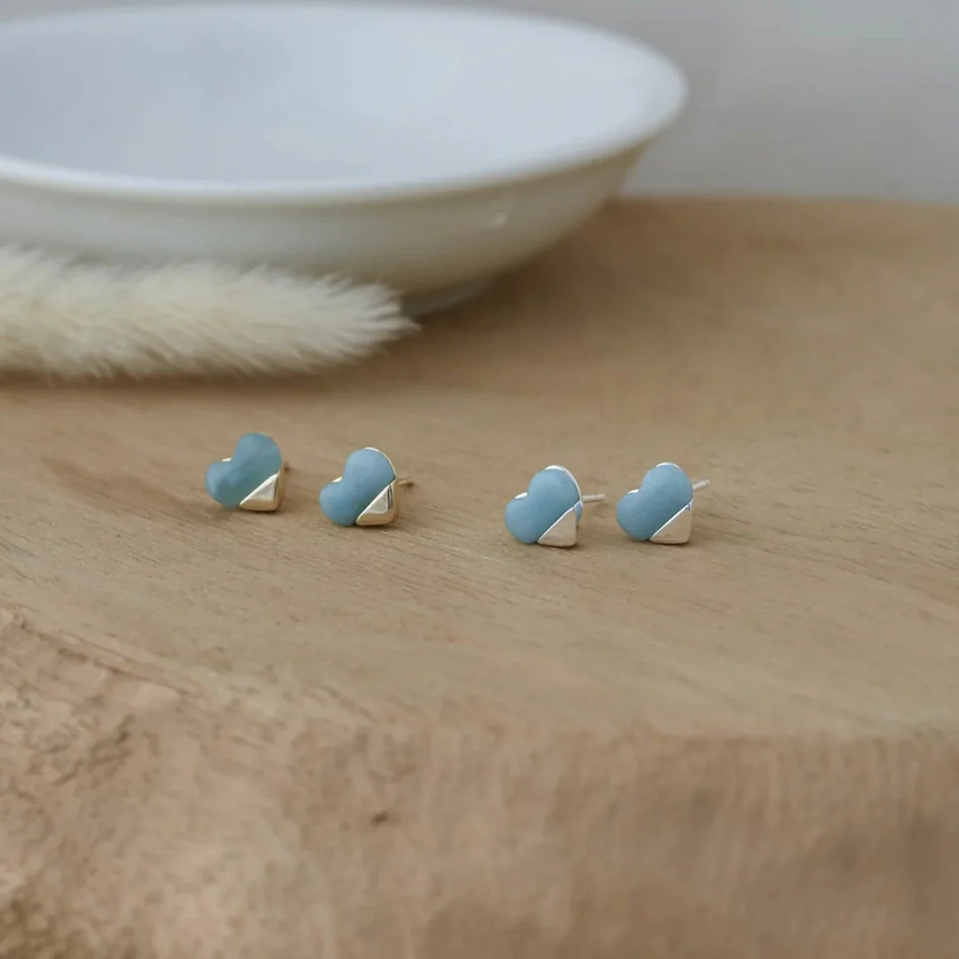 Glee Full Heart Studs - Image 4