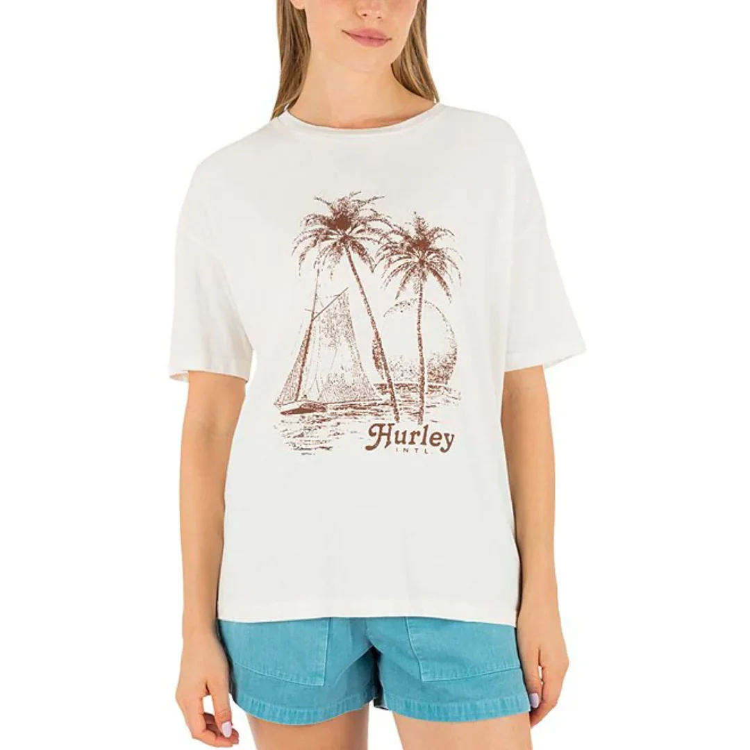 Hurley Women's Fair Winds Boyfriend Tee